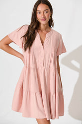 Blush Linen Blend Love Dress